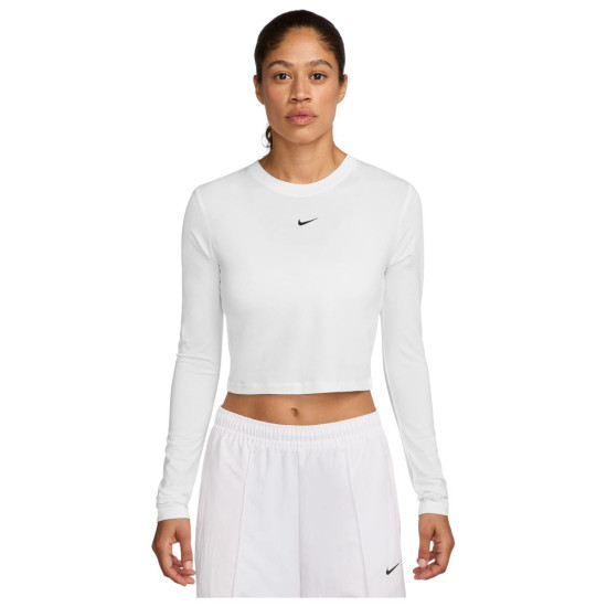 Nike Γυναικεία μακρυμάνικη μπλούζα Sportswear Chill Knit Longsleeve Cropped Top